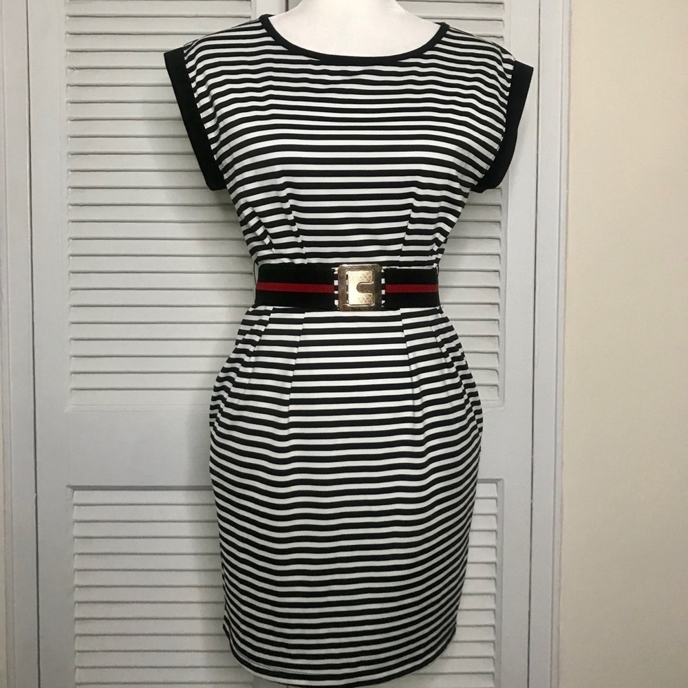 NWT Nautical style striped mini dress - Medium - Picture 2 of 5